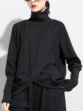 Women High Collar Solid Color Long Sleeve Bottoming Shirt